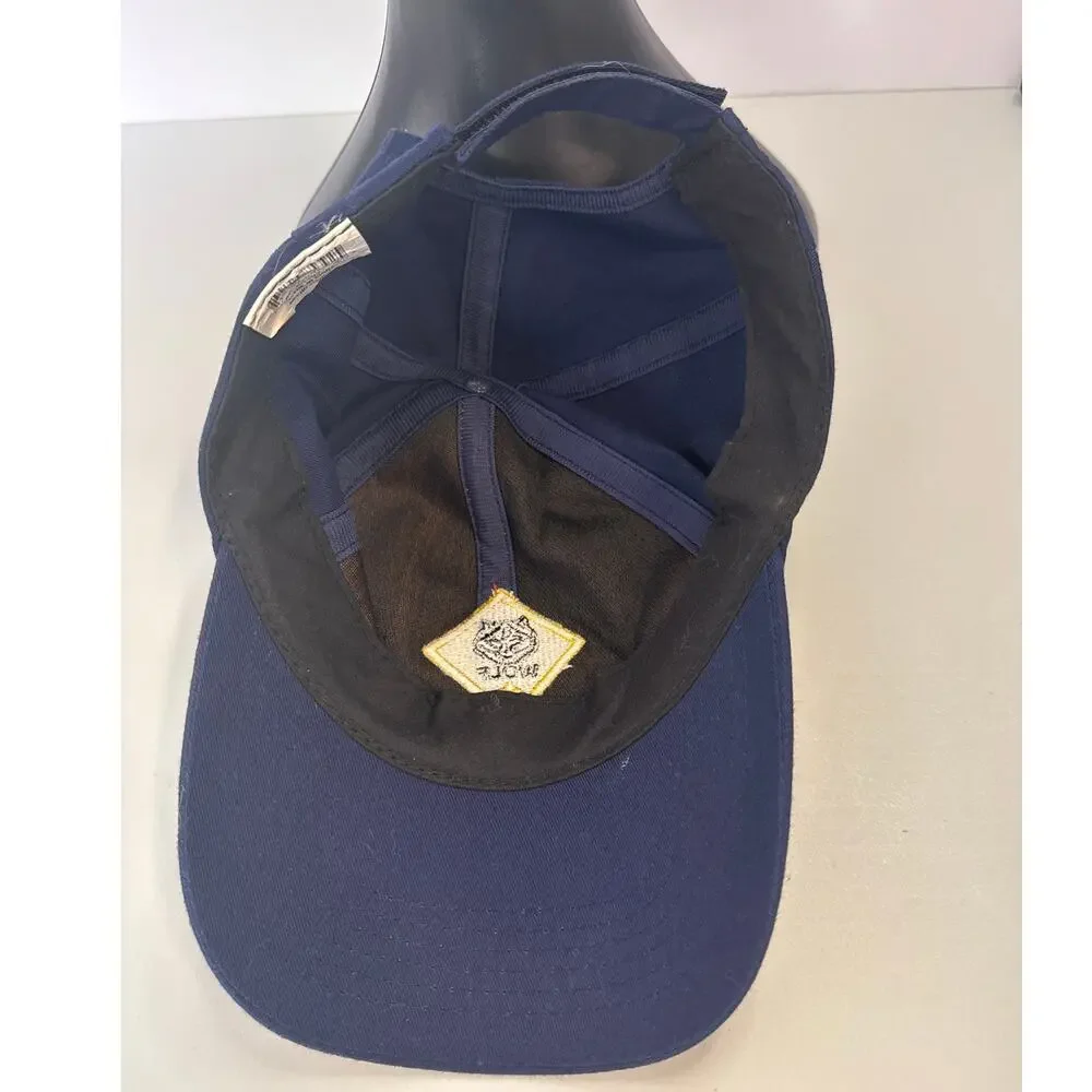 Boy Scout Wolf Adjustable Ball Cap  Size S/M in Blue, Yellow, and Red